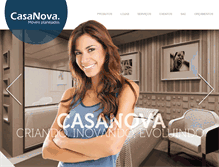 Tablet Screenshot of casanovamoveis.com